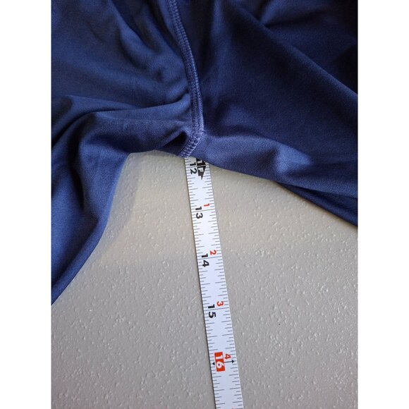 Crown & Ivy Cabana Star Print Leggings 2X Navy Pink Stretch Activewear Y2K - Picture 7 of 9